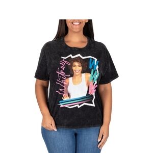 🆕️ NWT Whitney Houston Graphic Black T-Shirt